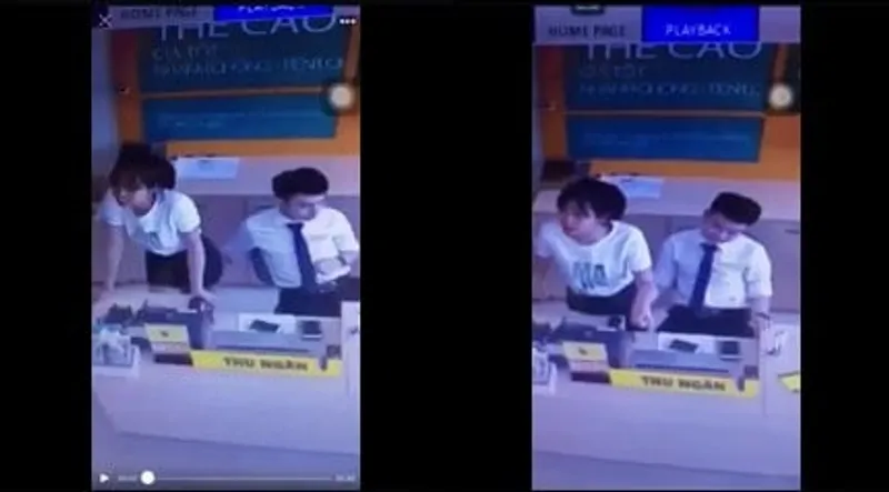 Móc bạn gái thu ngân tgdđ